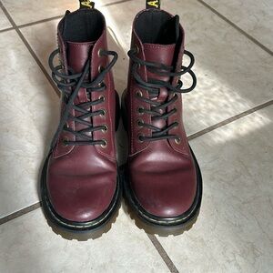 Black cherry doc martens slightly used